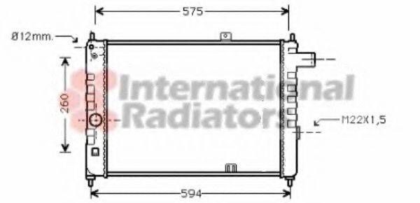 VAN WEZEL 37002055 Радіатор, охолодження двигуна