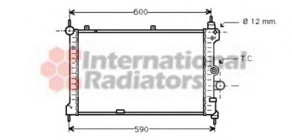 VAN WEZEL 37002127 Радіатор, охолодження двигуна