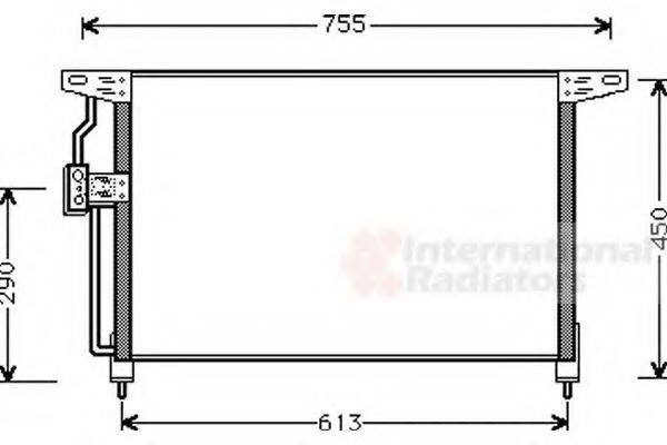 VAN WEZEL 37005228 Конденсатор, кондиціонер