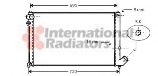 VAN WEZEL 40002179 Радіатор, охолодження двигуна