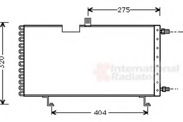 VAN WEZEL 40005158 Конденсатор, кондиціонер