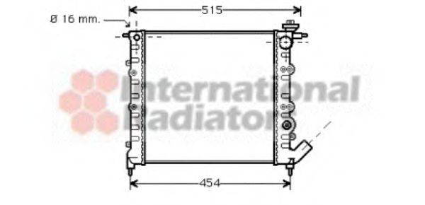 VAN WEZEL 43002041 Радіатор, охолодження двигуна