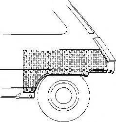 VAN WEZEL 4342145 Боковина