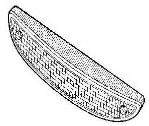 VAN WEZEL 4342903 Розсіювач, ліхтар покажчика повороту