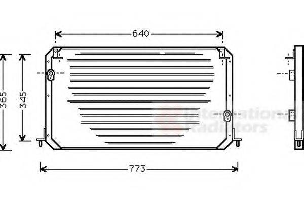 VAN WEZEL 53005192 Конденсатор, кондиціонер