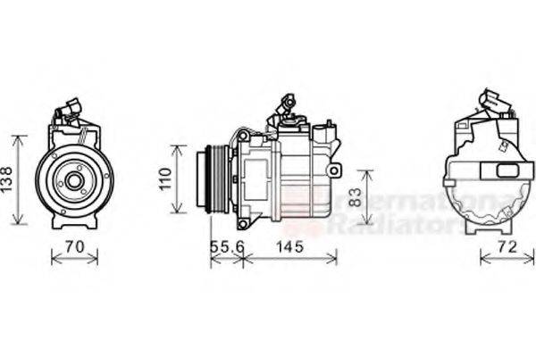 VAN WEZEL 0200K204 Компресор, кондиціонер