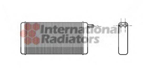 VAN WEZEL 58006128 Теплообмінник, опалення салону
