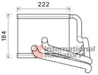 VAN WEZEL 82006236 Теплообмінник, опалення салону