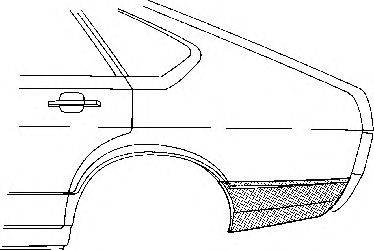 VAN WEZEL 5807134 Боковина