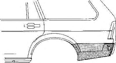 VAN WEZEL 5831134 Боковина