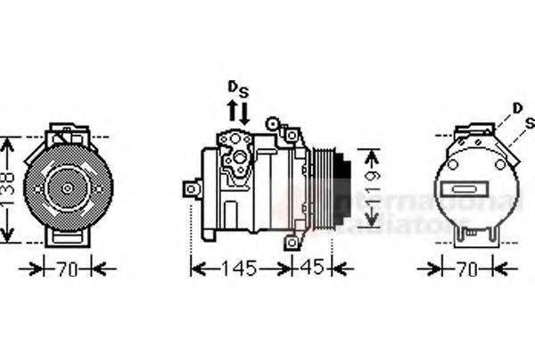 VAN WEZEL 3000K530 Компресор, кондиціонер