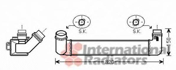 VAN WEZEL 43004461 Інтеркулер