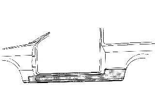 VAN WEZEL 4337101 Накладка порога