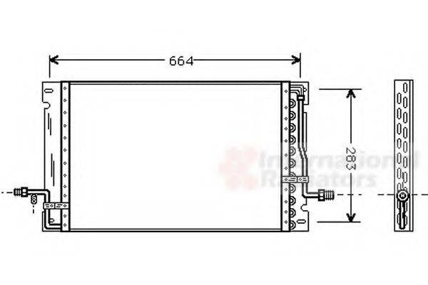 VAN WEZEL 59005076 Конденсатор, кондиціонер