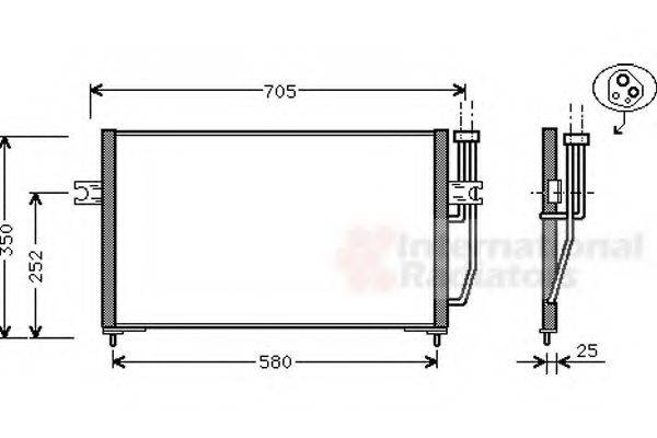 VAN WEZEL 59005128 Конденсатор, кондиціонер