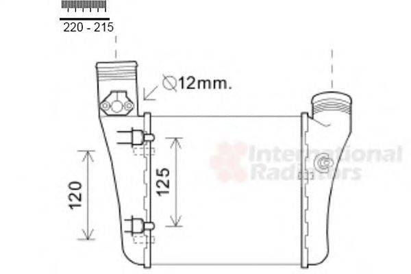 VAN WEZEL 03004333 Інтеркулер