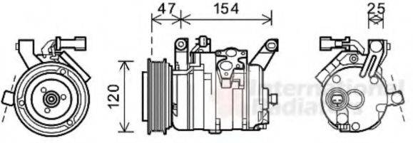 VAN WEZEL 0700K120 Компресор, кондиціонер