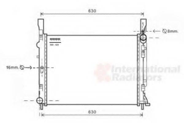 VAN WEZEL 43002472 Радіатор, охолодження двигуна