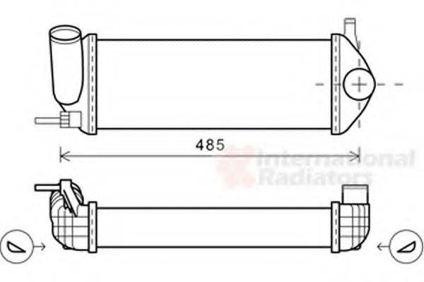 VAN WEZEL 43004484 Інтеркулер