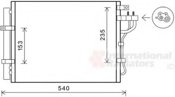 VAN WEZEL 83005188 Конденсатор, кондиціонер