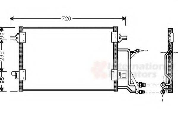 VAN WEZEL 03005176 Конденсатор, кондиціонер