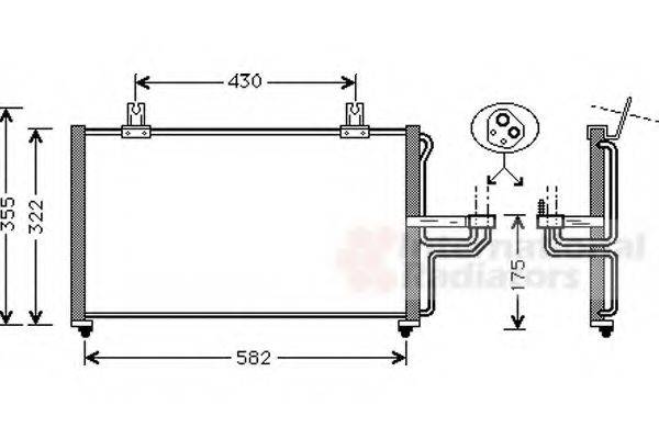 VAN WEZEL 83005005 Конденсатор, кондиціонер