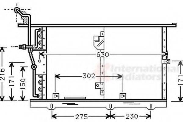 VAN WEZEL 30005244 Конденсатор, кондиціонер