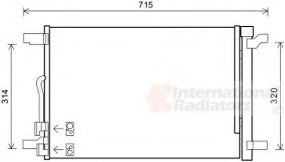 VAN WEZEL 58005335 Конденсатор, кондиціонер