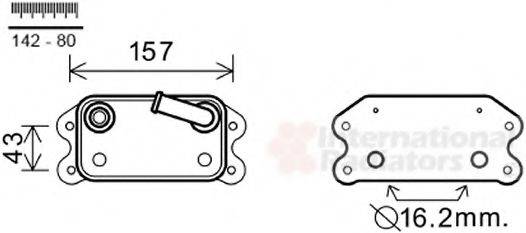 VAN WEZEL 59003168 масляний радіатор, моторне масло