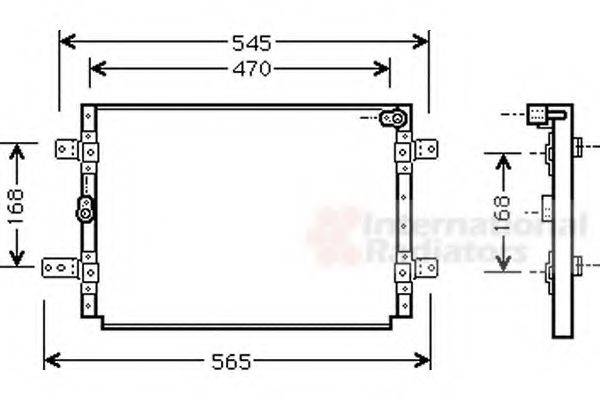 VAN WEZEL 52005056 Конденсатор, кондиціонер