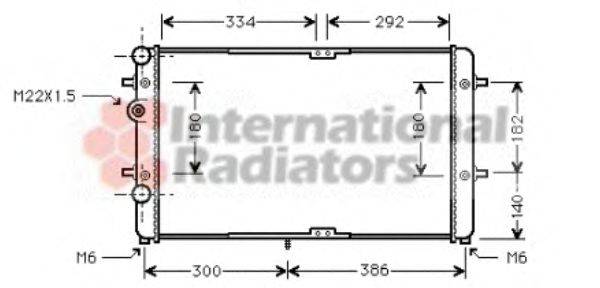 VAN WEZEL 58002180 Радіатор, охолодження двигуна