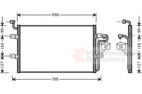 VAN WEZEL 58005181 Конденсатор, кондиціонер