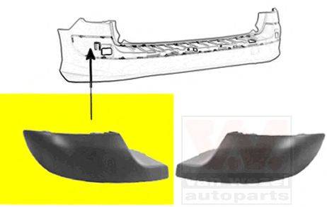 VAN WEZEL 4042557 Облицювання, бампер