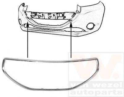 VAN WEZEL 4034585 Облицювання, бампер