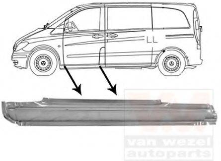 VAN WEZEL 3080101 Накладка порога