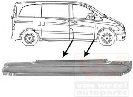 VAN WEZEL 3080102 Накладка порога