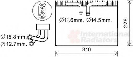 VAN WEZEL 4700V075 Випарник, кондиціонер