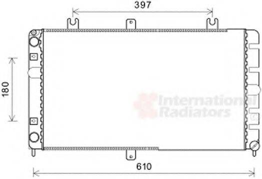 VAN WEZEL 26002022 Радіатор, охолодження двигуна