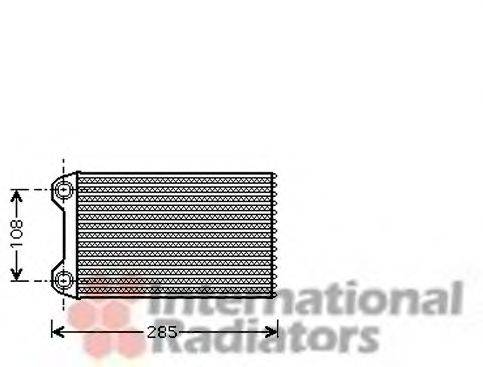 VAN WEZEL 03006223 Теплообмінник, опалення салону