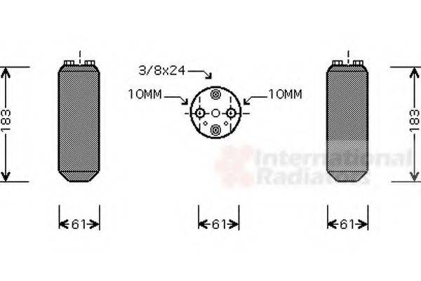 VAN WEZEL 1300D231 Осушувач, кондиціонер