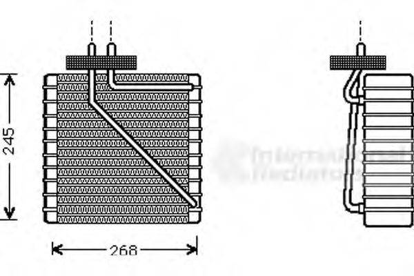 VAN WEZEL 1800V270 Випарник, кондиціонер