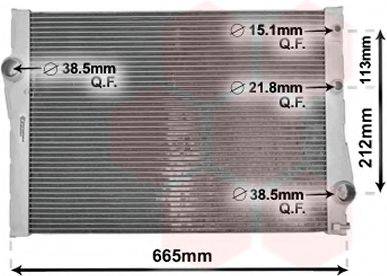 VAN WEZEL 06002471 Радіатор, охолодження двигуна