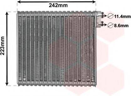 VAN WEZEL 1700V421 Випарник, кондиціонер