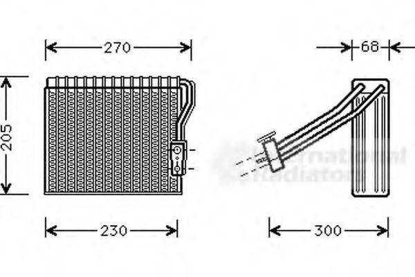 VAN WEZEL 3000V051 Випарник, кондиціонер