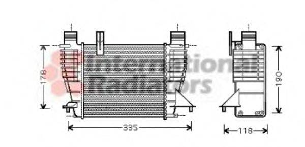 VAN WEZEL 43004338 Інтеркулер