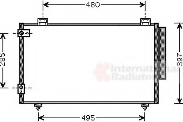 VAN WEZEL 53005286 Конденсатор, кондиціонер