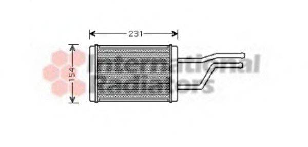 VAN WEZEL 53006326 Теплообмінник, опалення салону