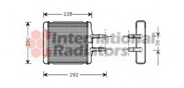 VAN WEZEL 81006027 Теплообмінник, опалення салону