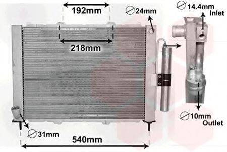 VAN WEZEL 4300M497 модуль охолодження