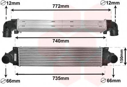 VAN WEZEL 59004173 Інтеркулер